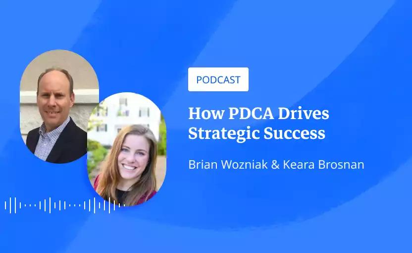 How PDCA Drives Strategic Success Podcast Soundwave with Brian and Keara from iObeya