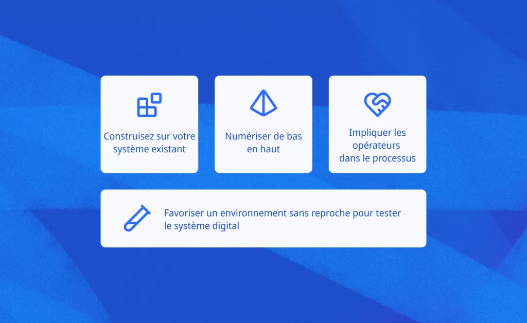 Les 4 conseils pour mettre en place un système de gestion quotidienne numérisé dans votre usine en s’appuyant sur votre système existant