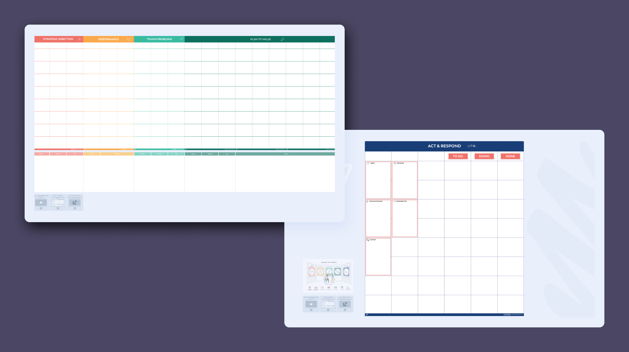 Templates Leading with Obeya